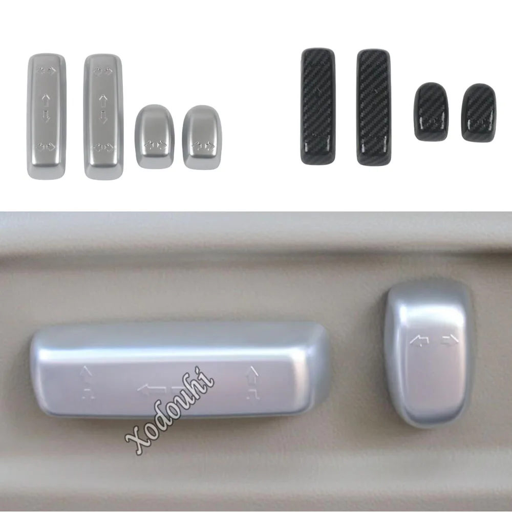 

For Honda Odyssey 2022 2023 Car Interior Seat Adjustment Switch Button Covers ABS Frame Accessories Decoration Stickers 4PCS