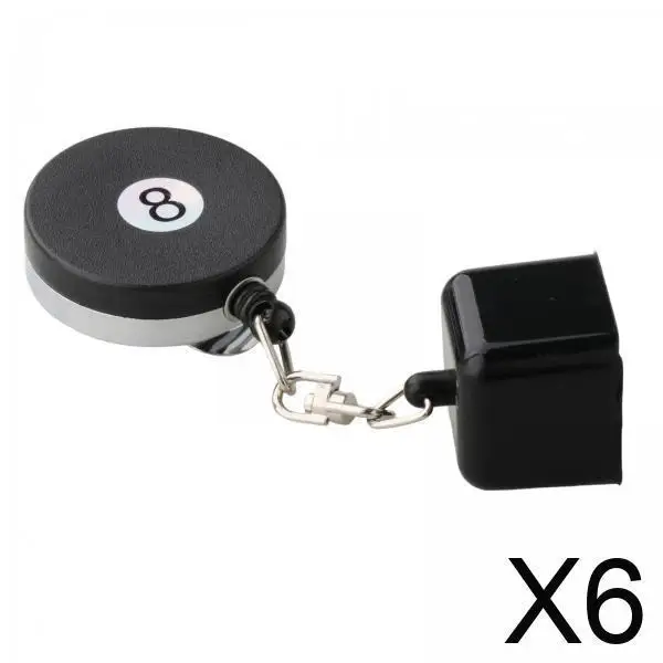 

Billiards Retractable Chalk Holder Plastic Belt Clip Mini Case for Pool Cue Chalk Carrier for Billiard Tools
