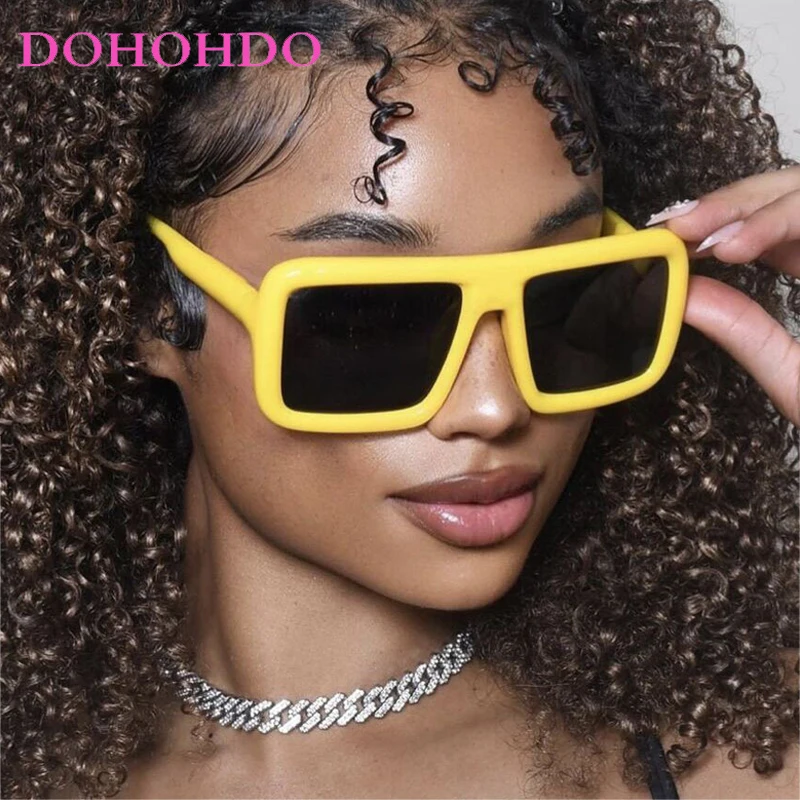 

Oversized Square Sunglasses Women Men Fashion Brand Design Trends Punk Big Frame Sun Glasses Women Outdoors Travel Shades UV400