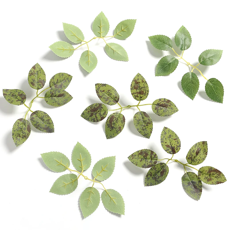 10/30/50pcs Seide künstliche Pflanze Blatt Wohnkultur Garten Girlande Hochzeits dekoration liefert gefälschte Blätter DIY Braut Handwerk Kranz – Detail 8