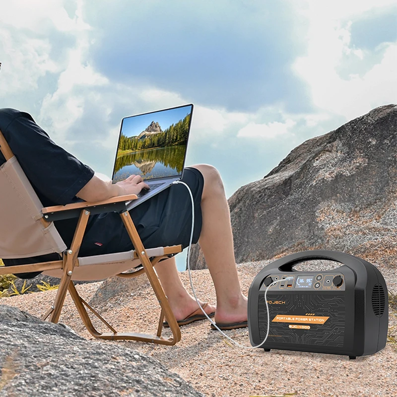 رحلة التخييم في الهواء الطلق البطارية الشمسية إمدادات الطاقة في حالات الطوارئ 330 واط 500 واط 1000 واط محطة الطاقة المحمولة لوحة طاقة شمسية #1