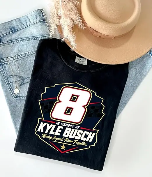 Forever Rowdy Front Because You Never Know Rennwagen T-Shirt Kyle Busch RIP Gedenk-Rennsport-Spruch T-Shirt Herren Neuheit Tribut Geschenk – Detail 17