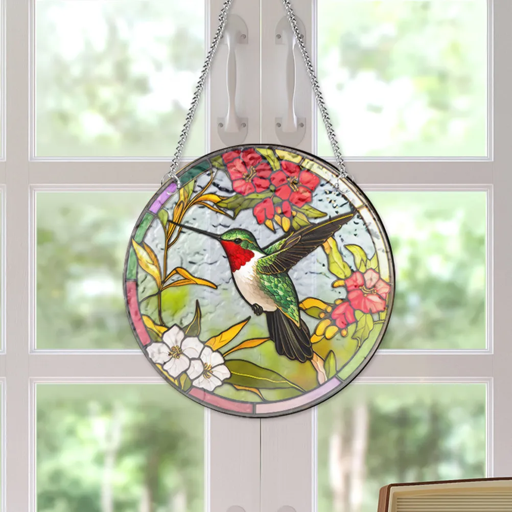Bird Hanging Ornaments DIY Suncatcher Decor Prism Garden Suncatchers of Windows