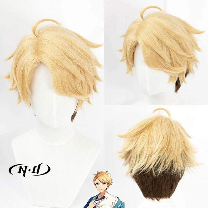 ND Arashi Narukami Cosplay Wigs Hairpiece The Ensemble Stars Cosplay Hair Wigs for Comic Con Coser Costume Party Heat Resistant