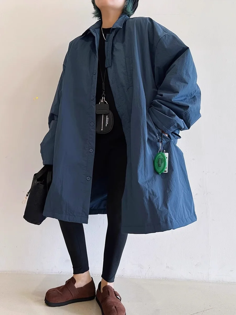 

Женская хлопковая куртка Musoom Head Miss 2025: новая осенне-зимняя коллекция, корейский ретро-стиль, свободный крой, однотонная, с воротником-стойкой, средней длины