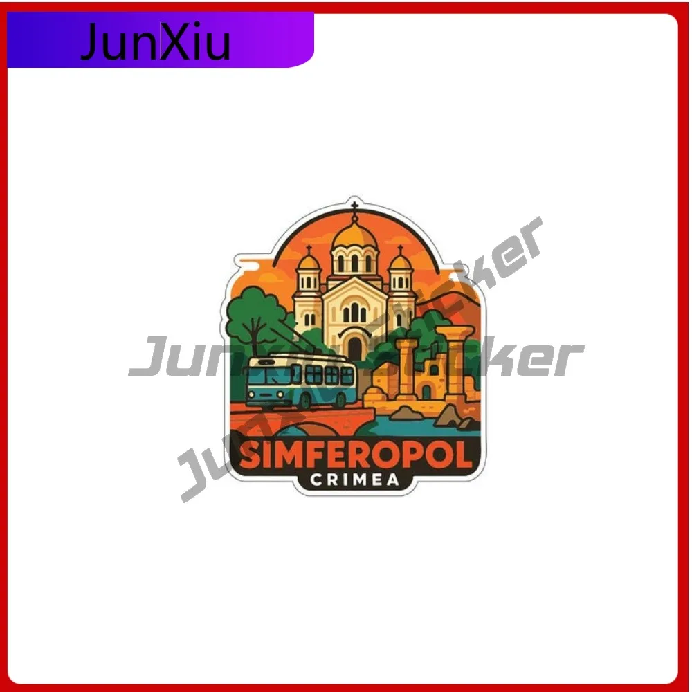 

Simferopol Crimea City Vacation Vinyl Decal Pickup Camper Car Body Scratch-proof Exterior Adventure Motorcycle Stickers Waterpro