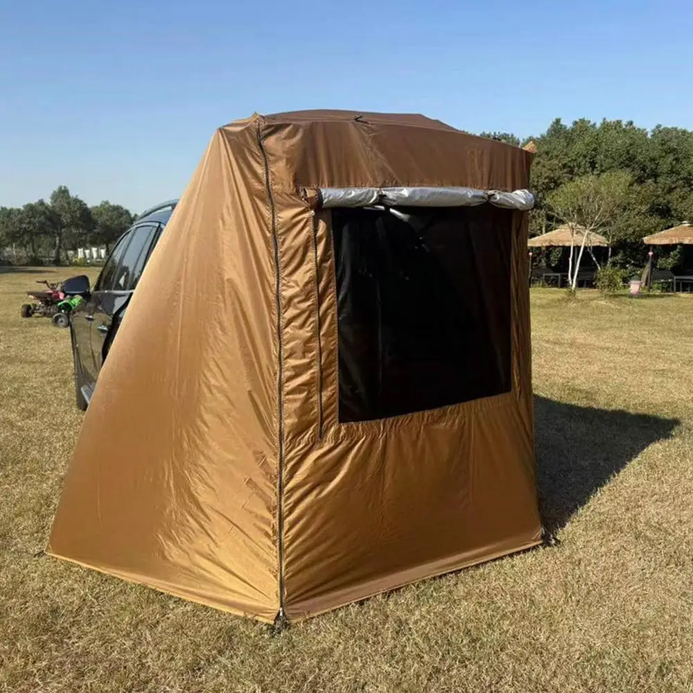 SUV-Kofferraumzelt für Camping, wasserdichtes SUV-Heckklappen-Vordach, tragbares Auto-Hecktürzelt, Außenschutz und Sonnenschutz für Auto-Camping – Detail 7