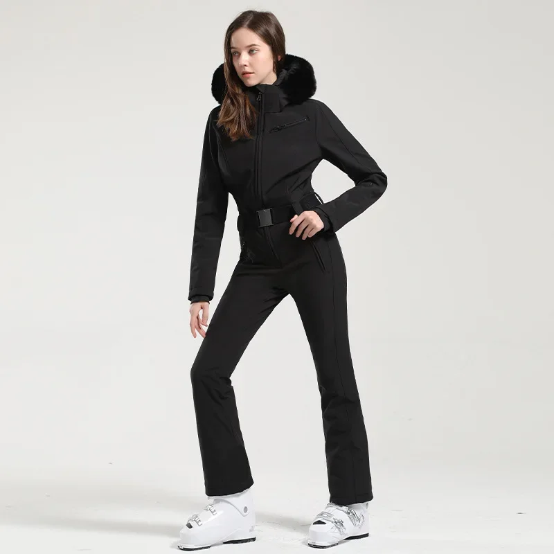 2025 Nieuwe Eendelige Skipak Dames Warme Outdoor Snowboardjack Overalls Ski Set Jumpsuits Winddichte Waterdichte Winterkleding