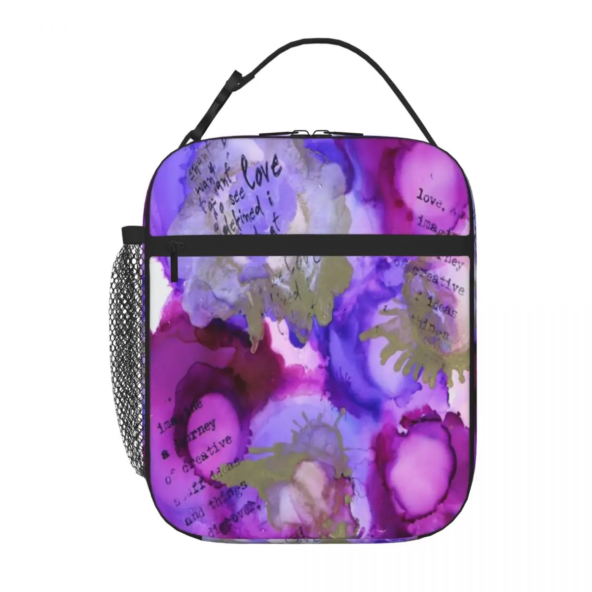 Hot Sale Perfect (happy Art) Waterproof Surface Outdoor Lunch Bag Errand Run Travel Lunch Bag