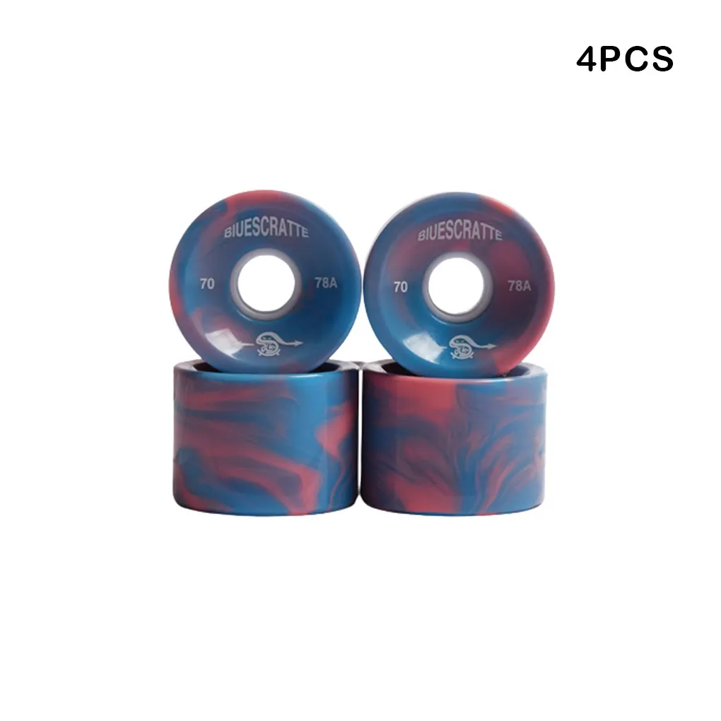 4 Pieces Skateboard Wheels Longboard Bearing Cover Replacement Rolling