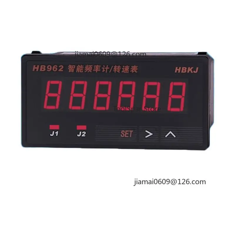 HB962 Digital Display Motor Tachometer Linear Speedometer Frequency Meter Sensor Control Controller