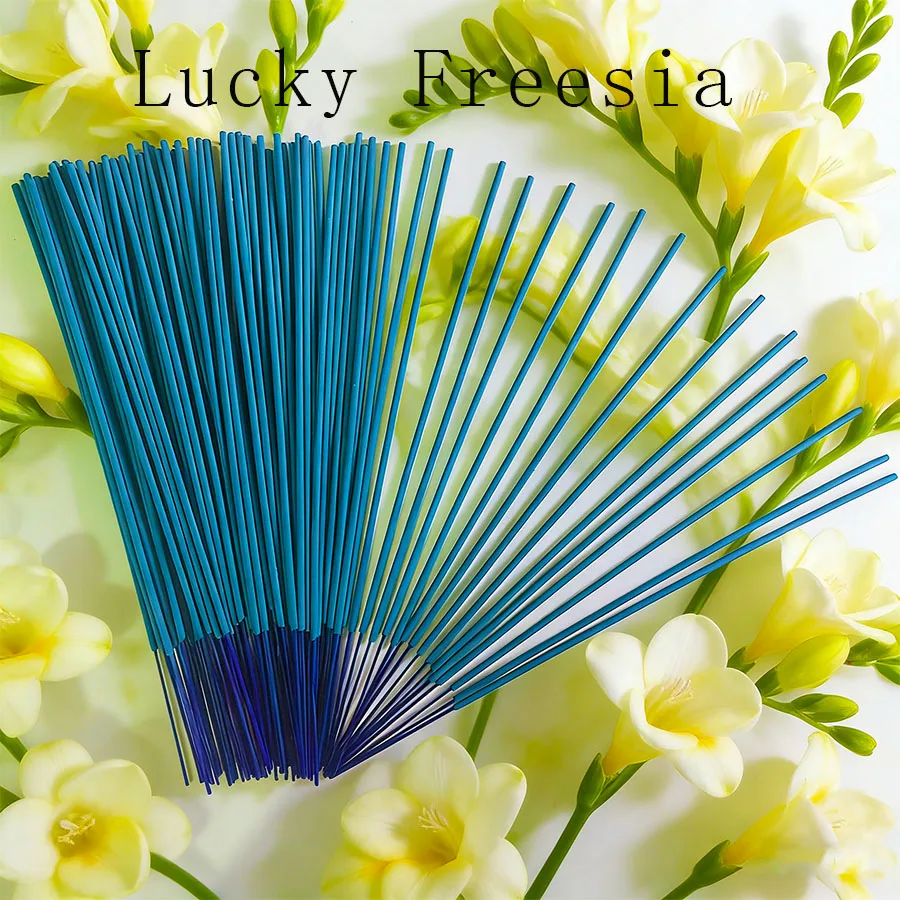 Extended-Length Freesia Aroma Sticks, Emitting the Unique Fragrance of Freesia, Suitable for Home Air Freshening, Hotels, Yoga, and Other Settings, Approximately 10inch Sticks, with Long-Lasting Fragrance
