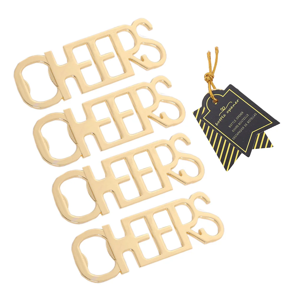 

4 шт., открывалка для пивных бутылок в форме приветры, сплав премиум-класса для свадебной вечеринки, душа, дня рождения, креативная открывалка для бутылок, сувениры