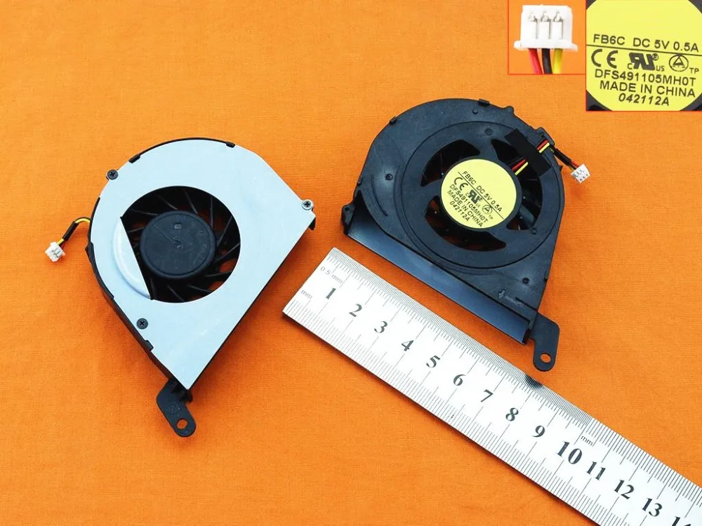 New Laptop Cooling Fan For Toshiba L750 FB6C Version 2 PN: DFS491105MH0T Notebook Cooler Fans