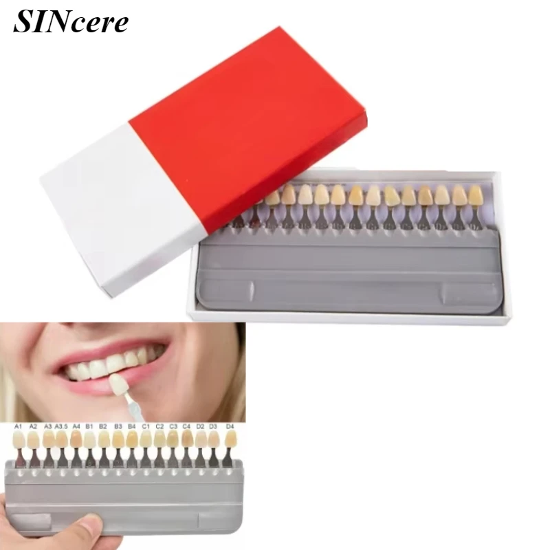 

Tooth Whitening Products Guide Model Tooth Whitening Tooth Model Colorimetric Plate Dental Color Scale Shape Design