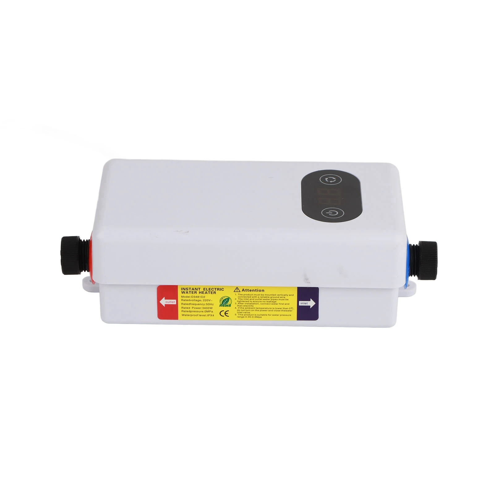 Tankless Water Heater Safe Heating Water Saving Memory Function Energy Saving Instant Electric Water Heater for Bathroom