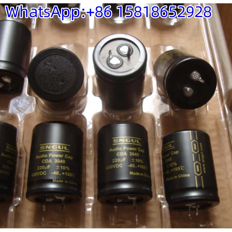 2pcs 450V 220UF SNGUL POWER audiophile tube amplifier customised AUDIO gold audio filter electrolytic capacitors