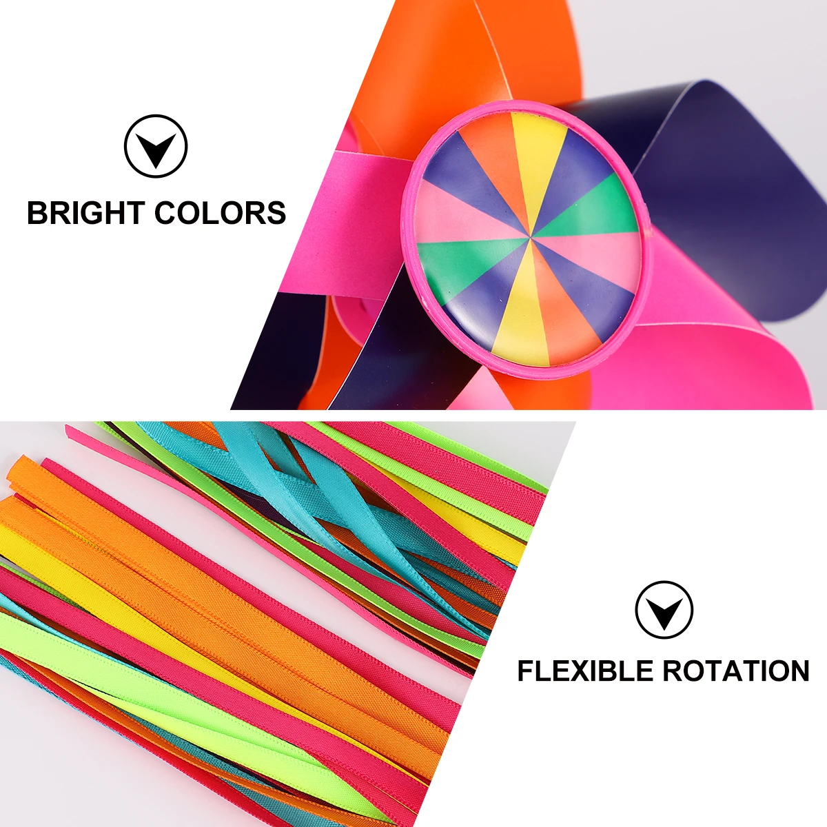 

Bike Windmill Decorations Plastic Windmill Handlebar Bell Decorative Set Increases Fun and Beauty on Bikes Bike Decor