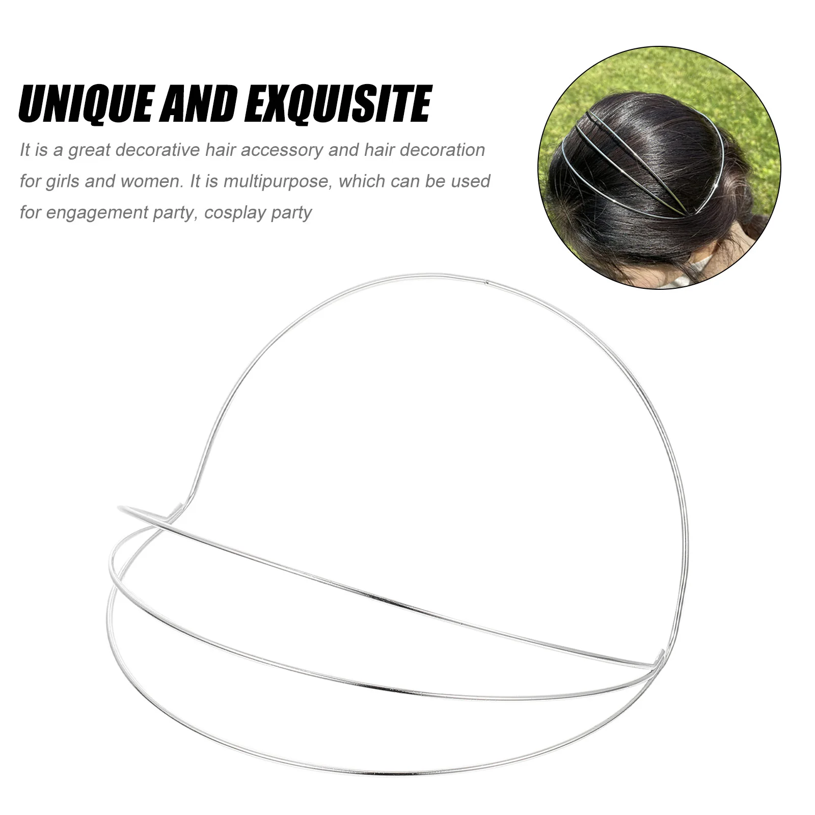 2 قطعة ملحق عقال تاج بسيط لتقوم بها بنفسك قاعدة لغطاء الرأس الحرفية صنع حفل زفاف ديكور إطار تيارا توريد قاعدة ارتداء الشعر