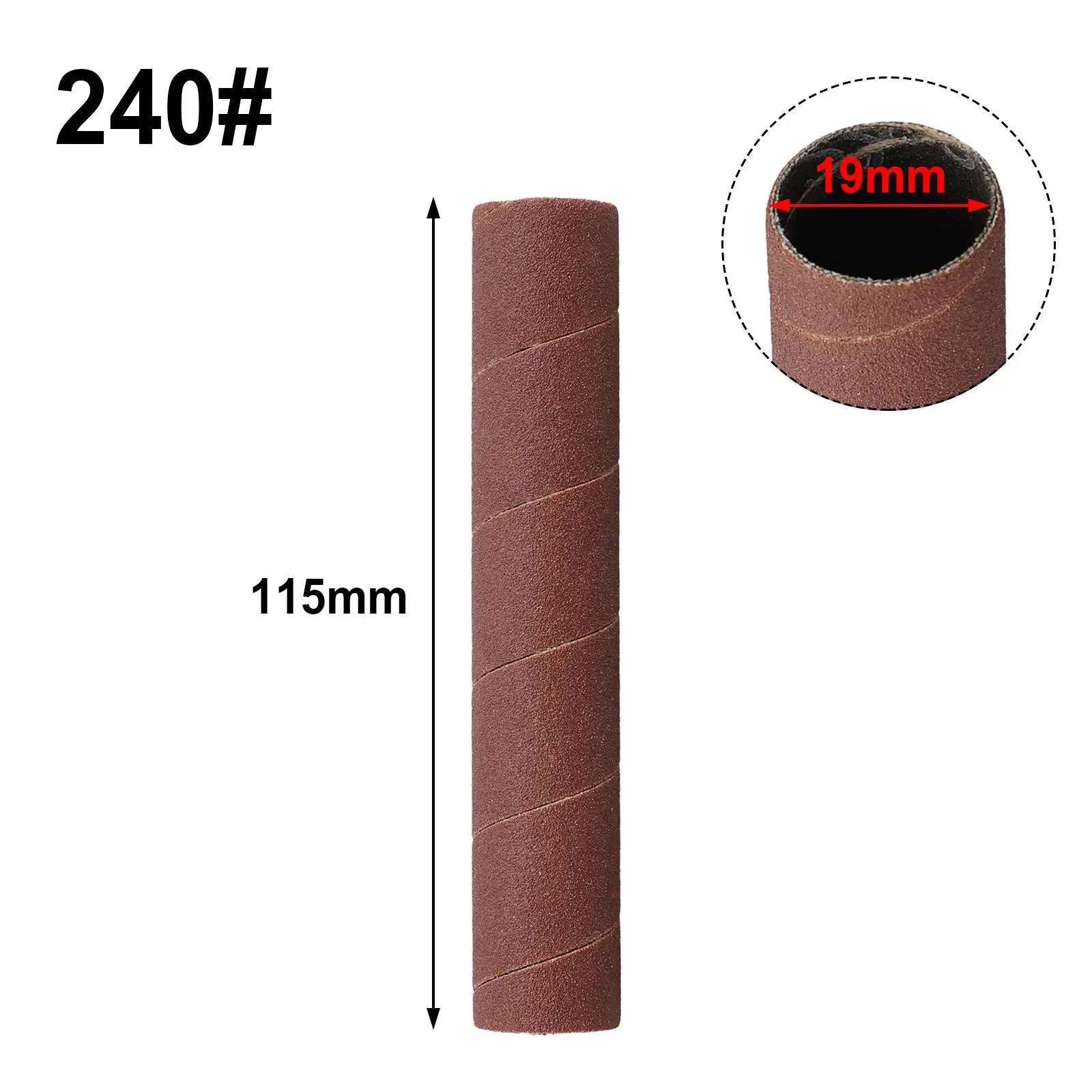 Schleif trommel Poliers cheibe Schleifpapier Haltbarkeit gemischt vibrierende 115mm Hülsen Spindel schleifer hülsen 19mm #80 # Aluminium oxid