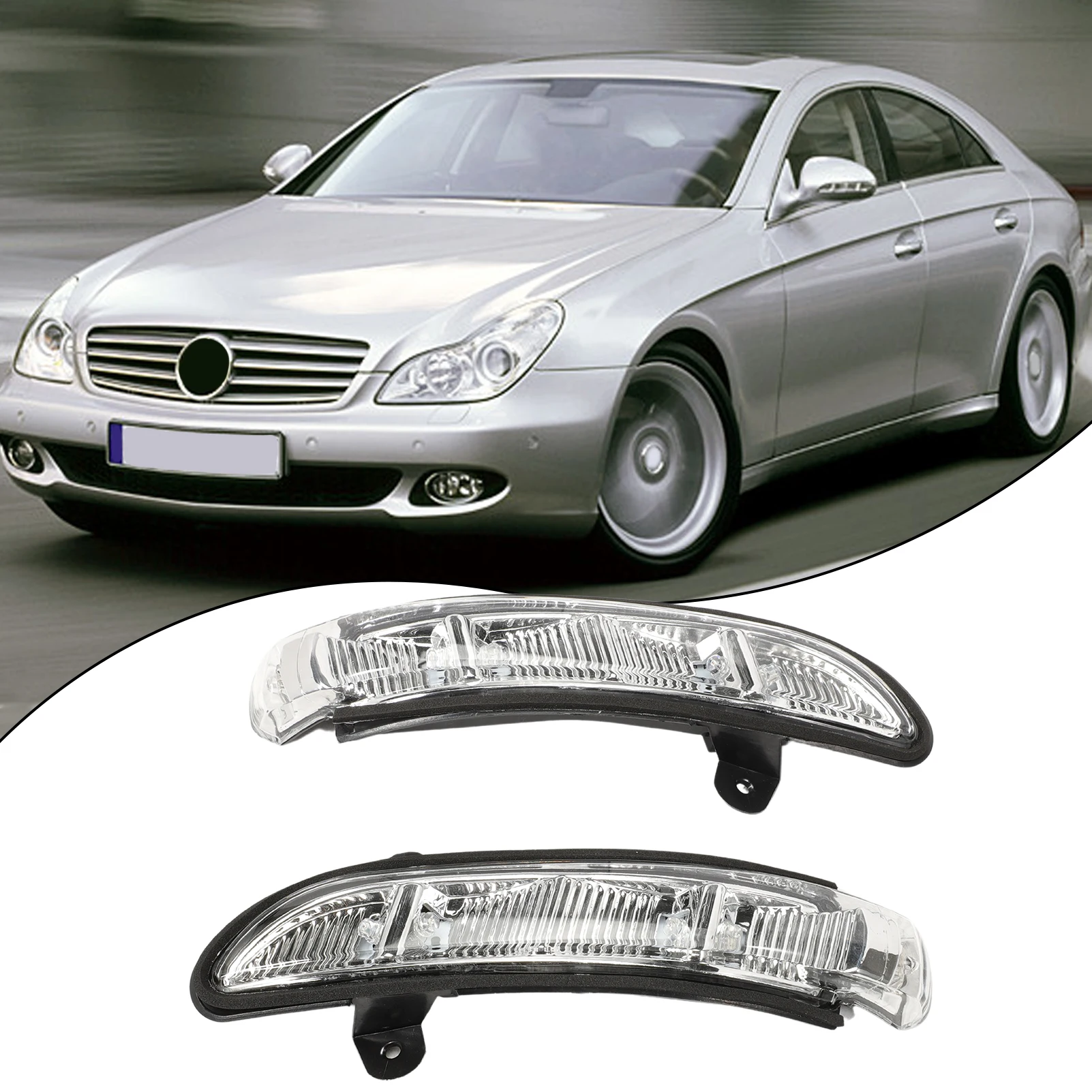 

1 пара индикаторов для CLS C219 E-Class W211 S-Class W221 C216, индикаторные лампы на крыле, прозрачные LP-5278 A2198200521