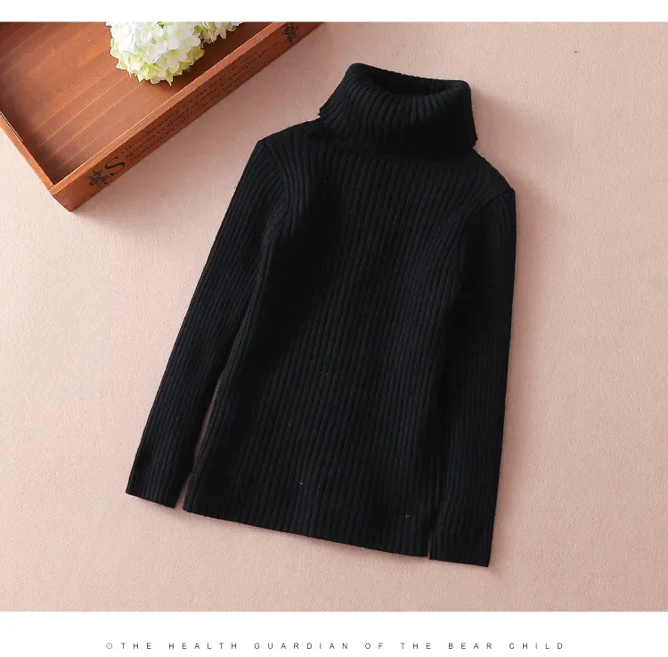 2022 Ins New Fashion Children Sweaters Knit Sweaters Fashion Girls Boys Turtleneck Knit Sweater ATS02