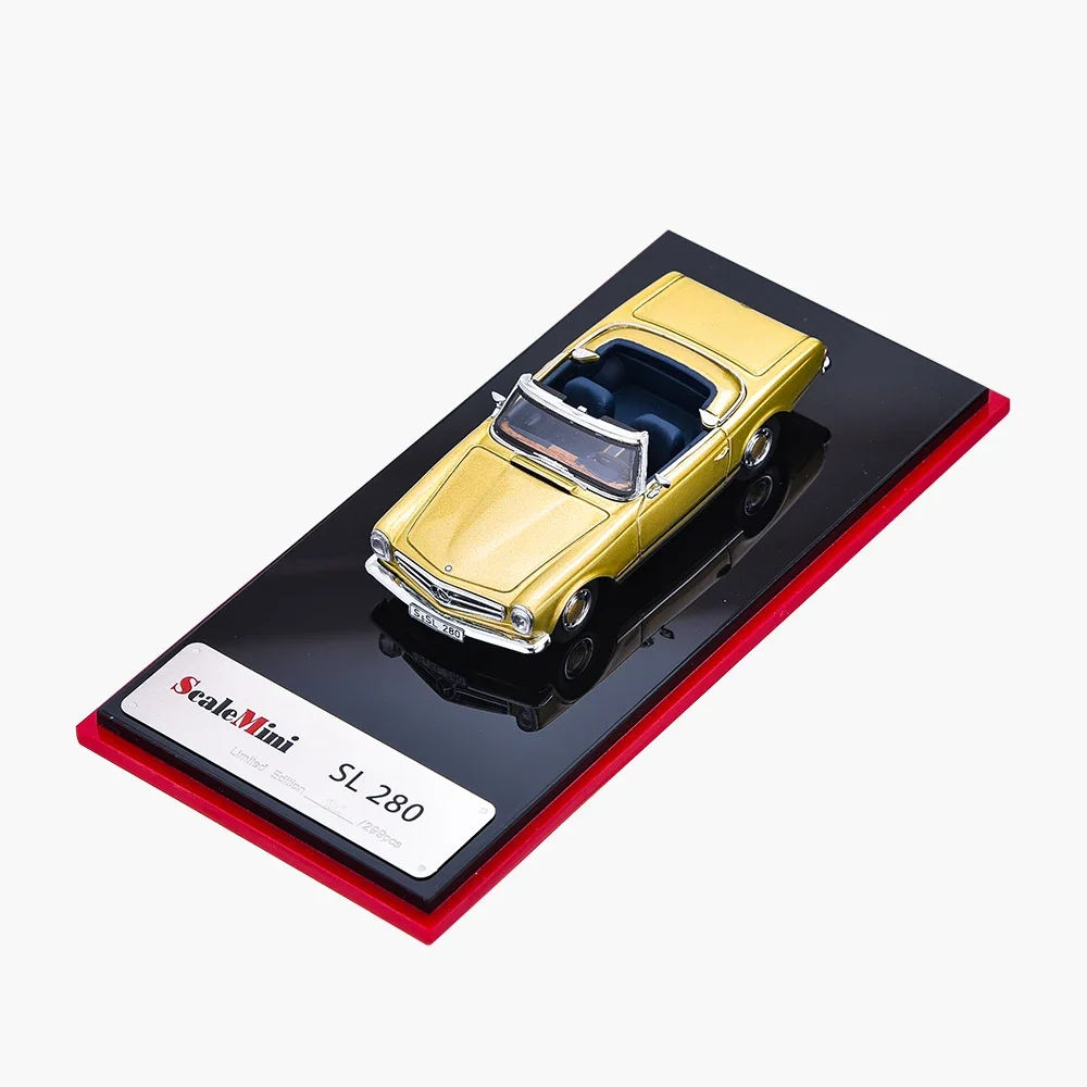 

Роскошная модель автомобиля ScaleMini 1:64 для SL280, искусственная Спортивная искусственная коллекция, коллекционные игрушки, подарок