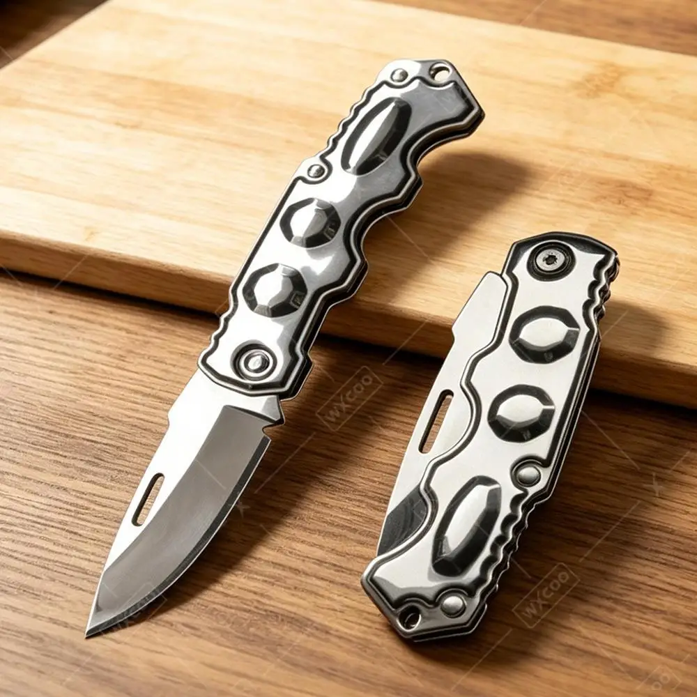 WXCOO Folding Knife Kitchen Utility Knives Paring Knife with Non-slip Handle Multi-purpose Fruit Peeler for Kitchen Tools