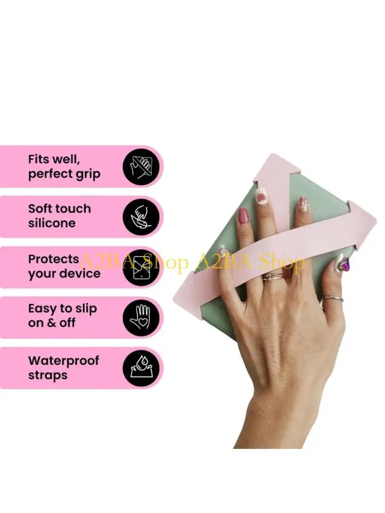 

A2BA Thin Multiple Functional Panel Hand Belt Flexible Fingerhold For 6 8 Foot EMAIL Readers Comfortable Carry Solution