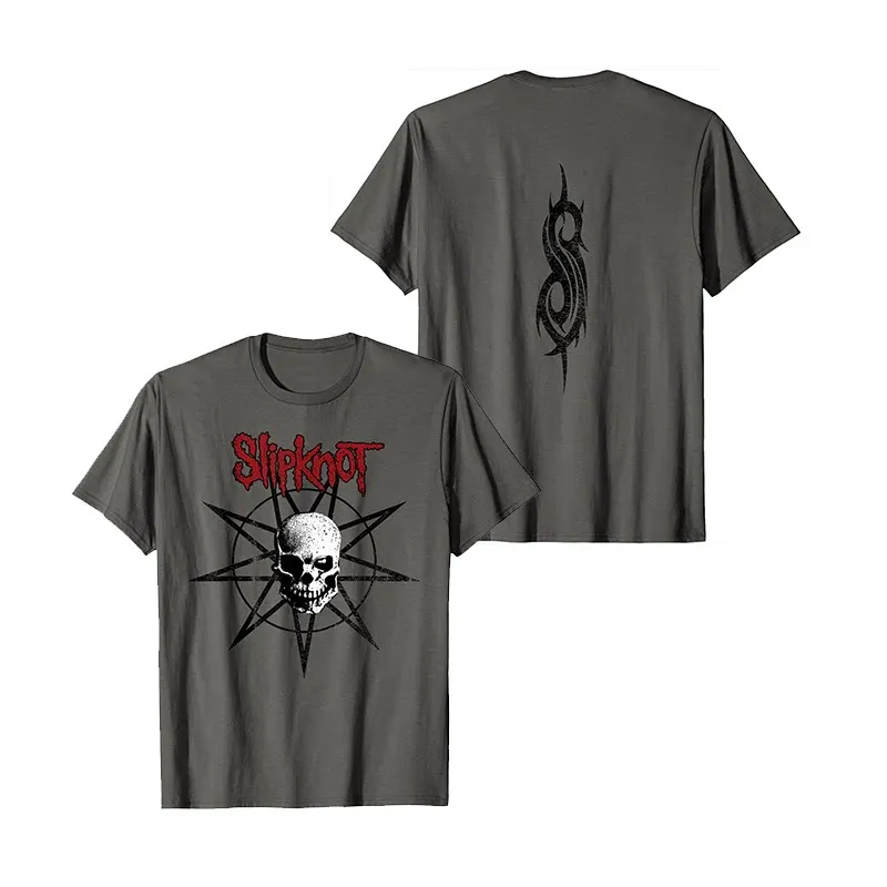 Slipknot Punk Rock Band T-Shirt Baumwolle Grafik-Shirt Herren Damen Sommer Streetwear Top – Detail 4