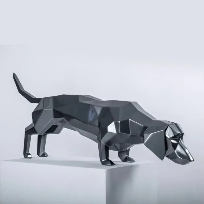 Resin mini figurines, displaying fiberglass mannequins, home decor, garden, welcome dachshunds, decorative sculptures