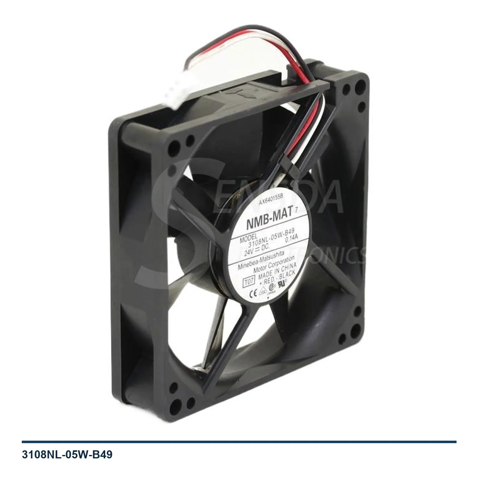 3108NL-05W-B49 Cooling Fan 80x80x20mm 8020 DC 24V 0.14A for NMB-MAT