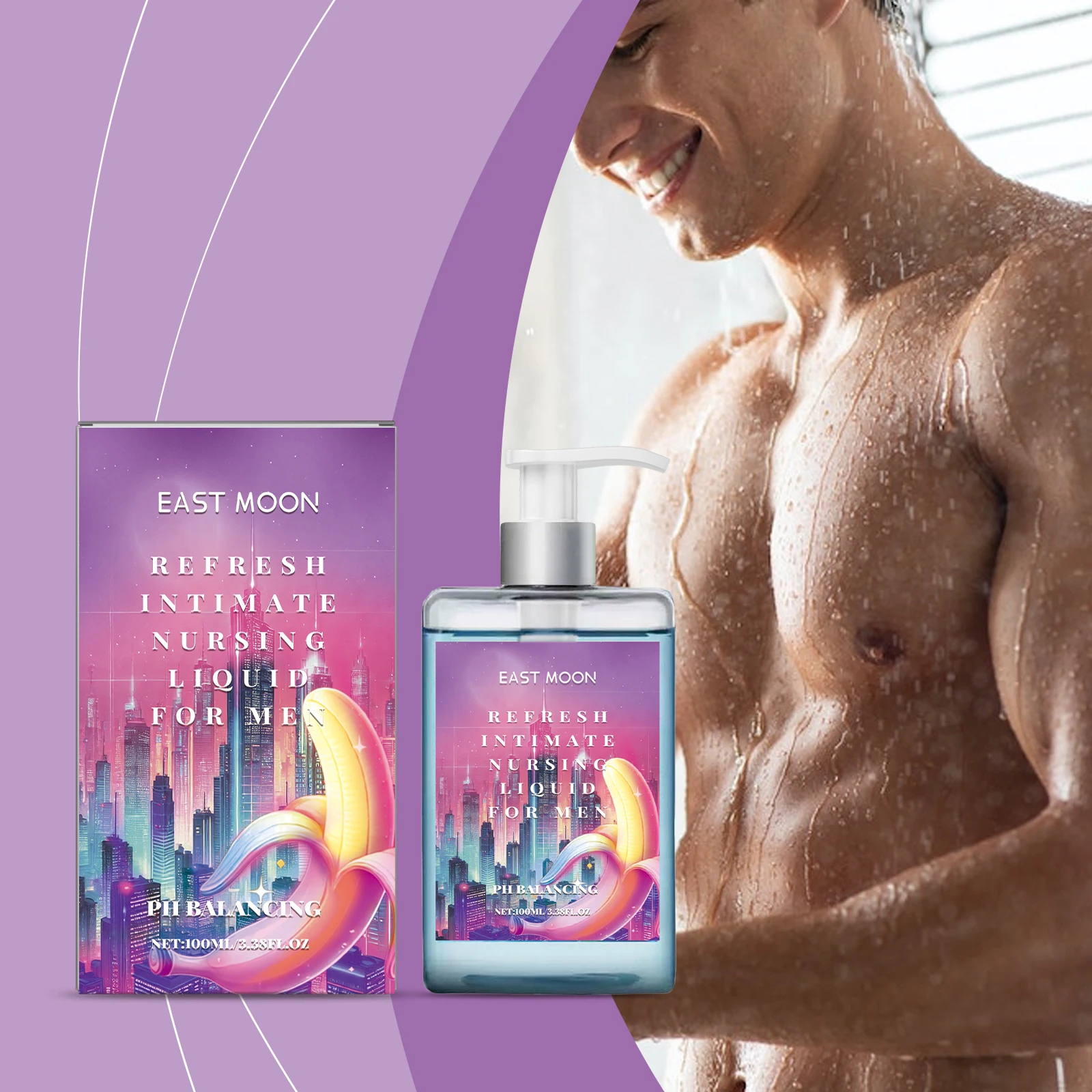 Men's Care Body Wash – Deep Cleansing + Soothing & Repairing, for Refreshing & Healthy Skin