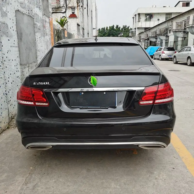 Roof Spoiler For Mercedes-Benz E-Class W212 4Door Sedan Carbon Fiber Top Wing Spoiler 2009-2016 view 4