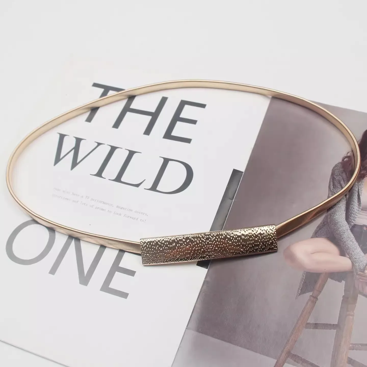 Frauen Mode Vintage Elastische Metall Korsett Weibliche Kummerbund Mantel Bund Kleid Decration Schmalen Gürtel J1544