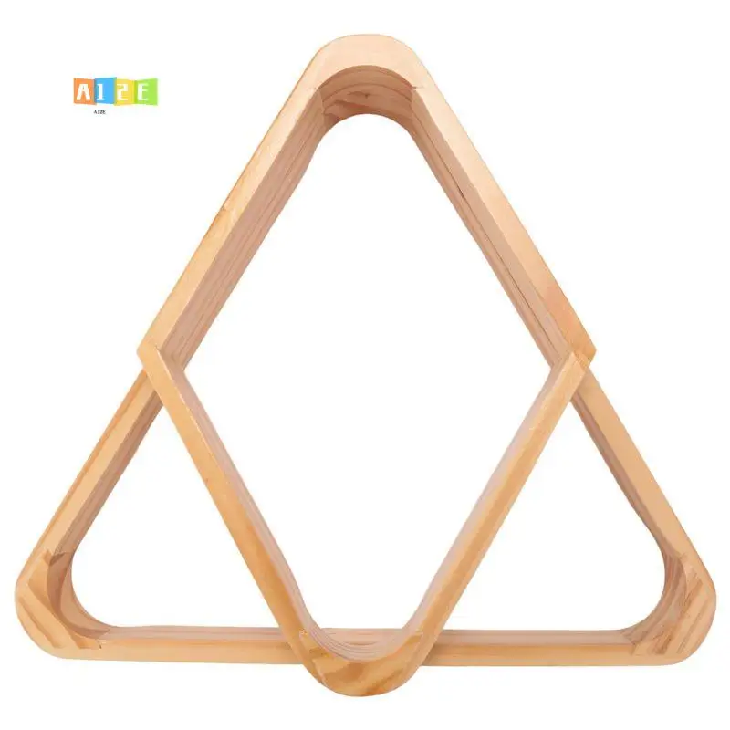 

A12E-Wooden Billiard Ball Rack Billiard 8-Ball Triple-Cornered Rack And 9-Ball Billiard Rack For Billiard Pool Table