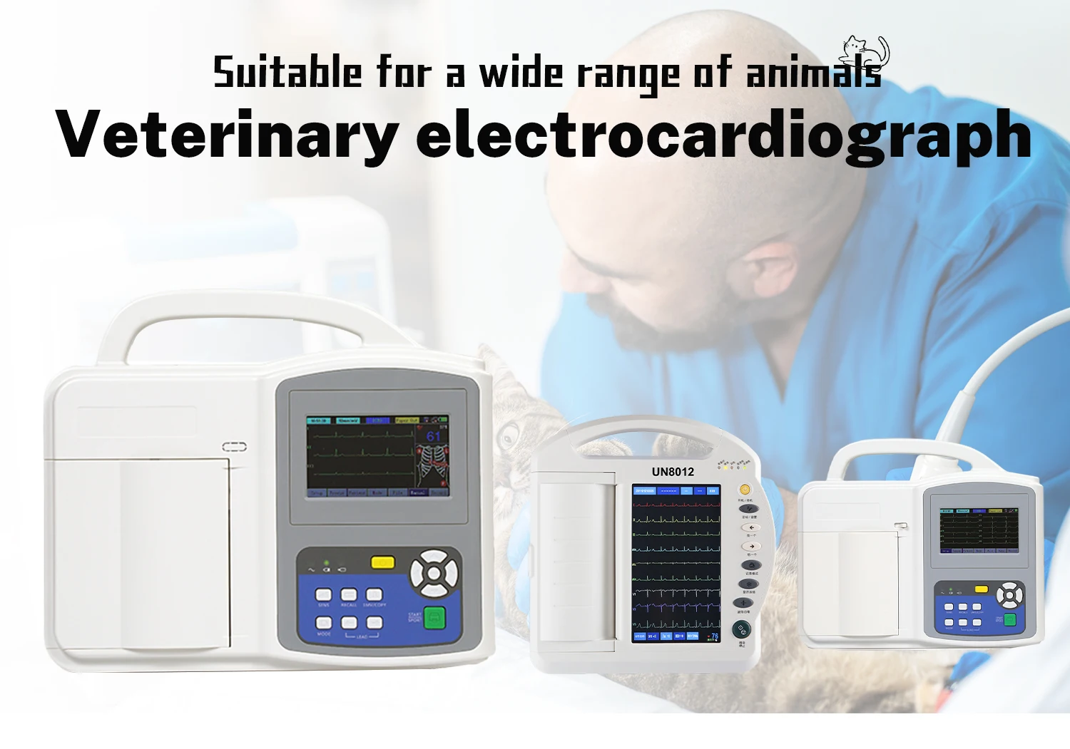 Electrocardiogram  Veterinary Use Device Electrocardiogram Record Machine For Animal Pet