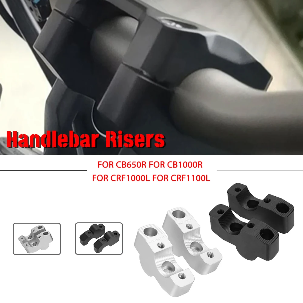 

Motorcycle Accessories FOR Honda CB650R CB1000R CRF1000L CRF1100L CB 1000R 650R CRF 1000L Handlebar Riser Bar Mount Handle Clamp