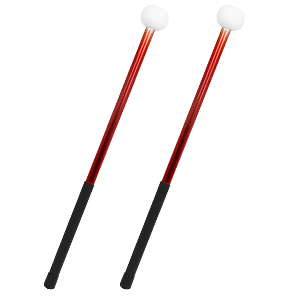 

Drumsticks Marching Accessories Cool Felt Red Lightweight Percussion for Drummer