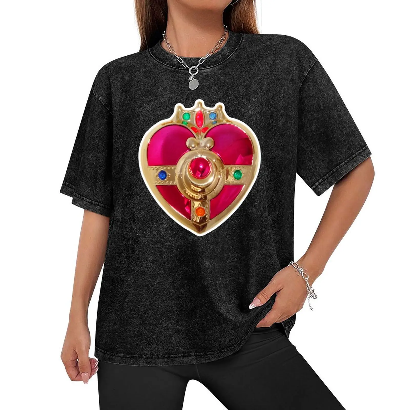 Cosmic Heart Compact T-Shirt rapper graphic tees graphic tee shirt plus size clothes mens graphic t-shirts anime