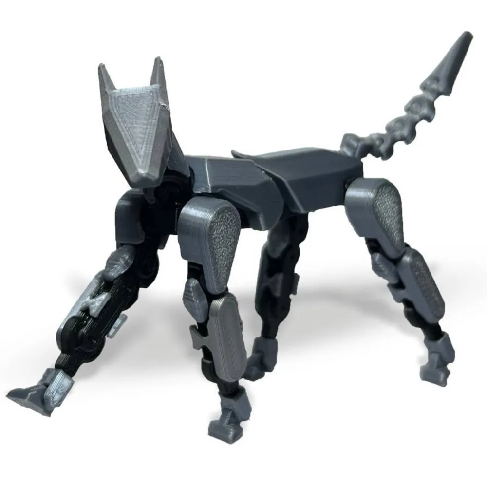 3D gedruckte mechanische Hund montiert Haustiere Anime Spielzeug Action figuren mehrteilige bewegliche Form Hift Roboter Schaufenster puppe Modell