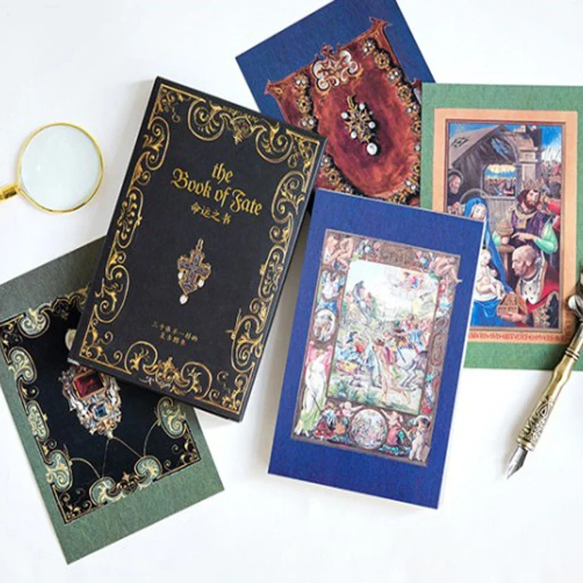 30 Pcs/lot New Book of destiny Aristocratic lady  Greeting Card Postcards Birthday Gift Greeting Card/wish Card/Fashion Gift