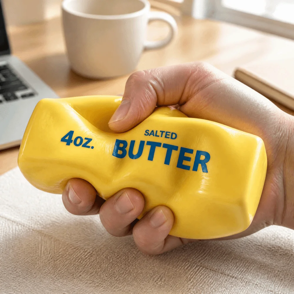 Realistic Butter Stick Squeezing Non Rebound Super Soft Butter Stick Squishy Plasticity Comfortable Butter Stick Pinch