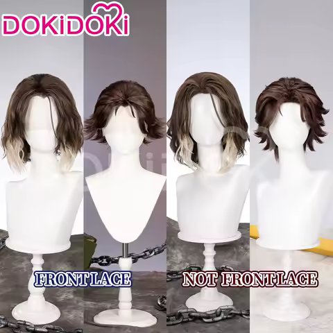 IN STOCK Viktorr Jaycee Front Lace Wig Game Anime Cosplay DokiDoki Men Short Hair Viktorr Jaycee Cosplay Free Wig Cap