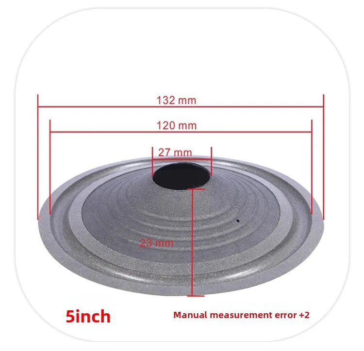 MW Audio 2PCS luidsprekerkoepel met schuimrubberen rand 4"-15", reparatieset voor woofermembraan