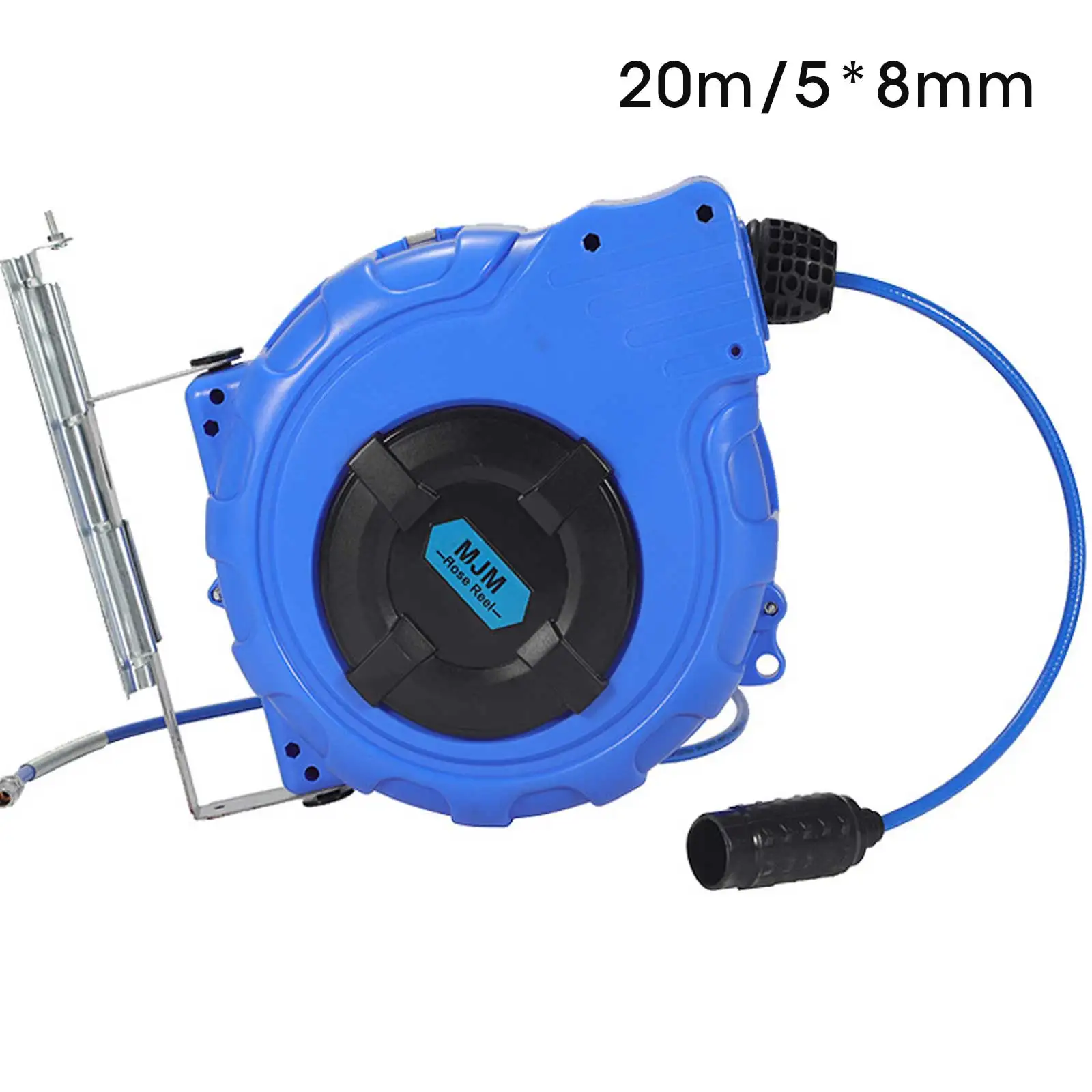 20M Retractable Garden Hose Reel Pneumatic Tool With PU Clip Sprayer Nozzle Auto Rewind Hose Reel For Car Wash