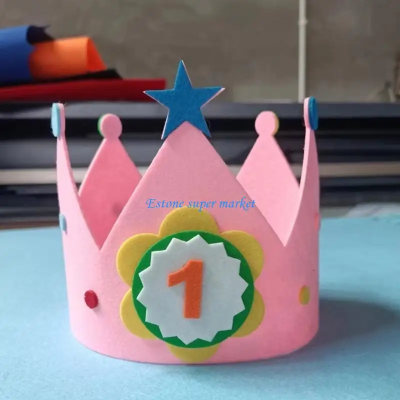 قبعة حفلات أعياد الميلاد 090B للكبار والأطفال الأولاد والبنات قبعة تاج زينة حفلات أعياد الميلاد قبعة تاج مستلزمات حفلات الأطفال