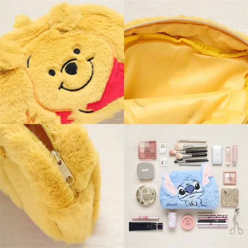 Genuine original  authentic Mickey mouse plush creative multi-function ladies storage bag cosmetic bag