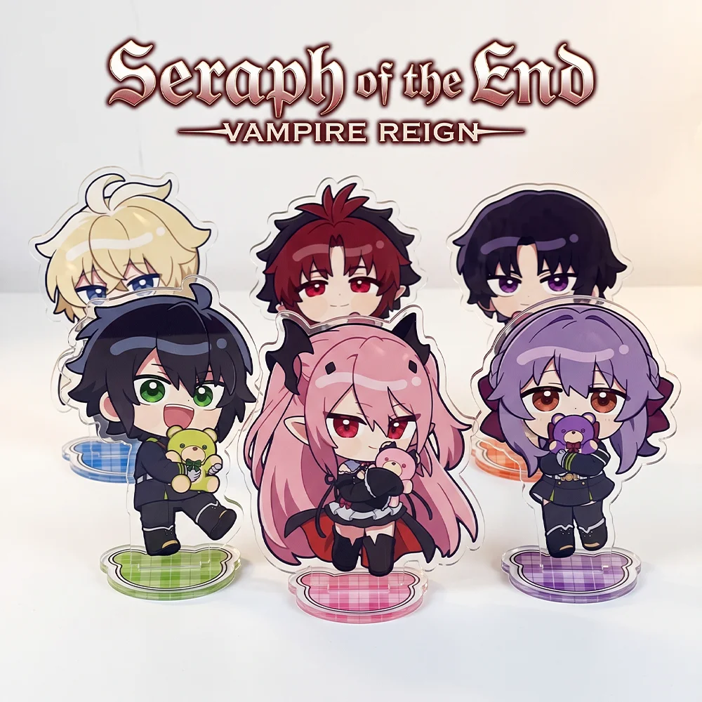 Anime Seraph of the End: Vampire Reign Mikaela Hyakuya Yuichiro Hyakuya 10CM Acrylic Stand Keychain Cosplay Desk Decor Gifts