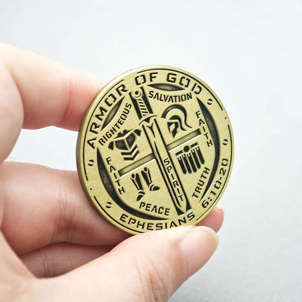 Rüstung Gottes Brosche Christlicher Bibelvers Epheser 6:10-20 Metall-Anstecknadel Religiöser Glaube Kreuz Schwert Schild Abzeichen Schmuck Geschenk – Detail 7